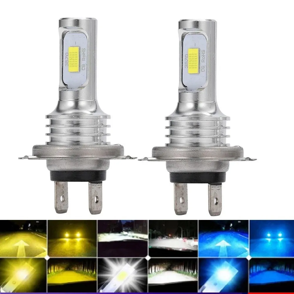 

LED Headlight H7 3570 80W Fog Light CSP Chip LED H8/H11 Car LED Light H4 9005 6000K Auto 12V Fog Light Bullvision