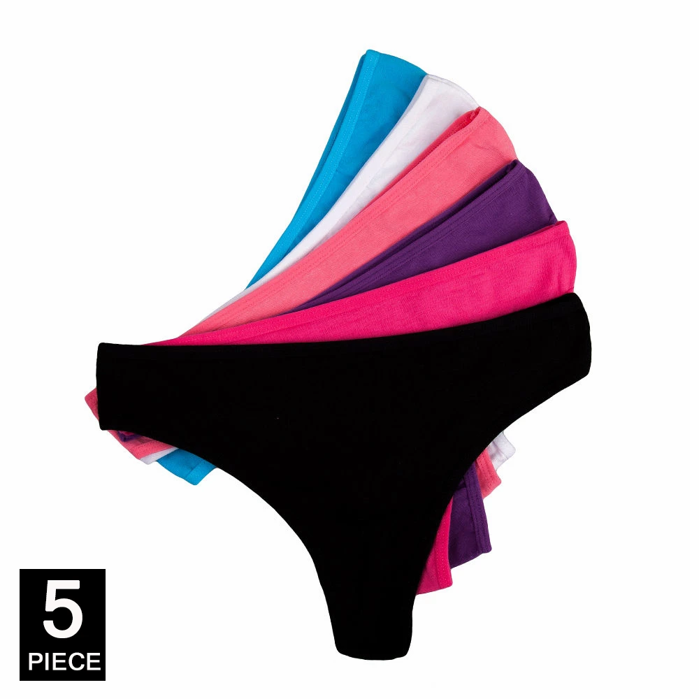 YOUREGINA Women Sexy Lace Thongs G-strings Cotton Underwear Panties Ladies Knickers Lingerie for Women 5 pcs/lot