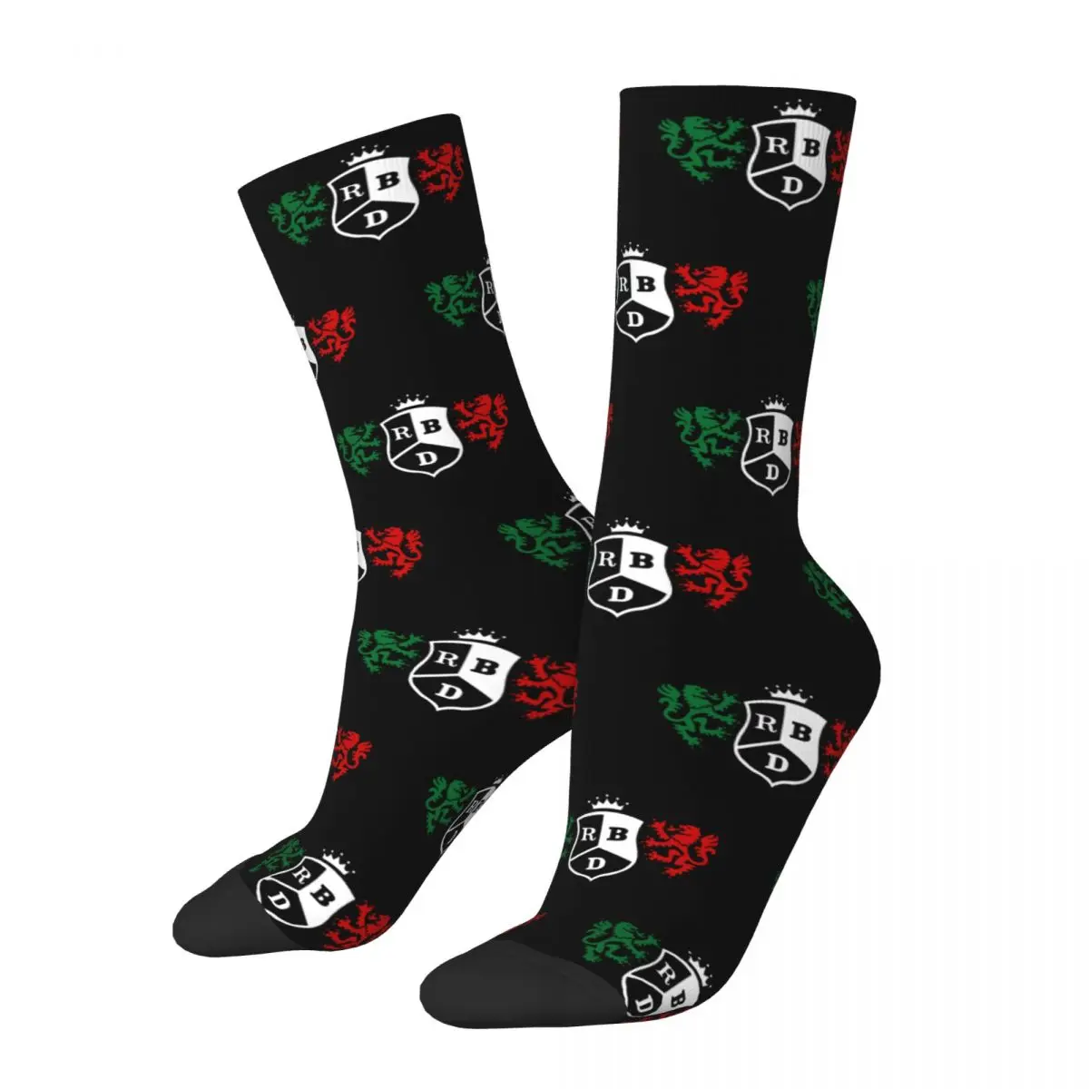 

Rebelde Mexican Logo Socks Men Women Polyester Fashion Rbd Socks Hip Hop Spring Summer Autumn Winter Middle Tube Socks Gifts