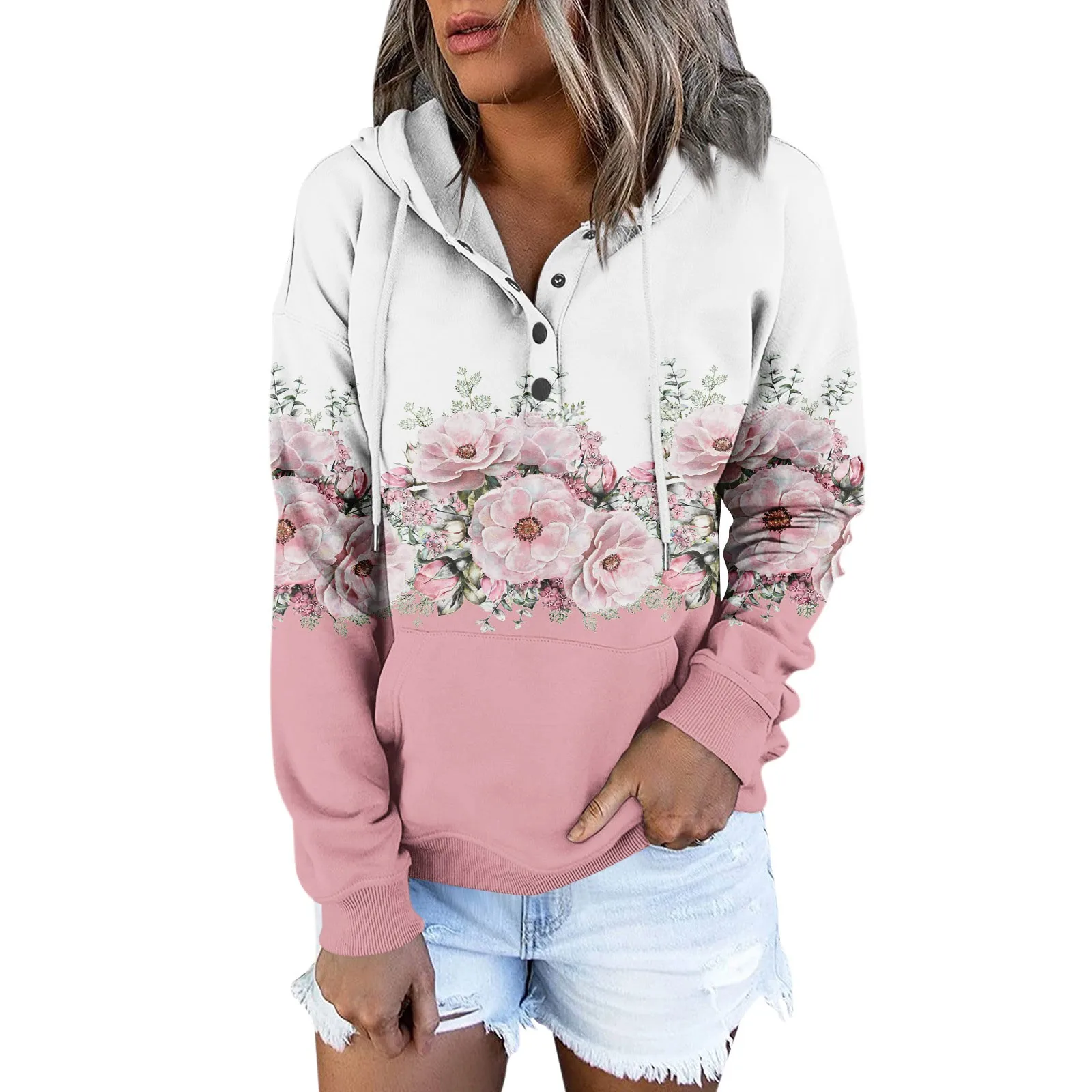 

Hoodies Women Fashion Zipper Casual Long Sleeve Printed Sweater Pullover Winter Hooded Sweatshirt Roupas Femininas Frete GráTis