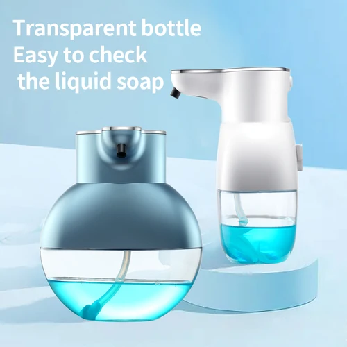 자동 감지 비누 디스펜서, 스마트 젤 폼 400ML 손 세정제, 벽걸이 적외선 센서 거품 주방 기계 3