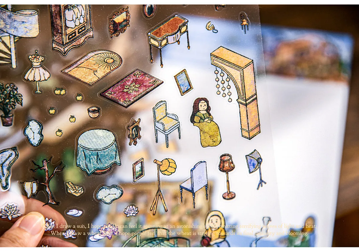 Große 3D Cartoon Traum Malerei Landschaft Aufkleber Szene DIY Spielzeug Spiel Aufkleber Festival Geburtstag Geschenk für Kind Kind Mädchen – Detail 12