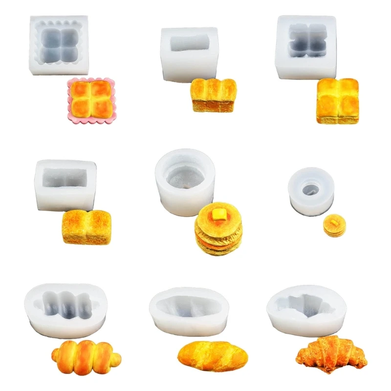 

Mini Bread Shaped Silicone Mold Chocolate Fondant Mould Baking Tool Nonstick
