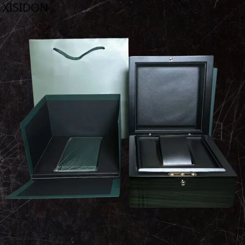 Watch Storage Box New Wood Leather Automatic Watch Display Big Box Jewelry Storage Organizer Case Decoration Gift Man Xisidon Watch Container Box