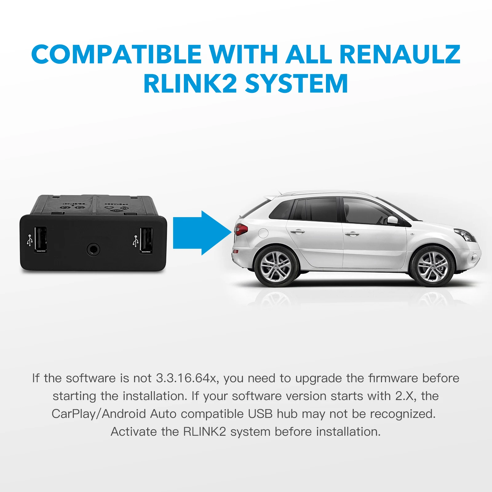 Carplay  ȵ̵ car  Renault USB   USB  280239665R 280236887R