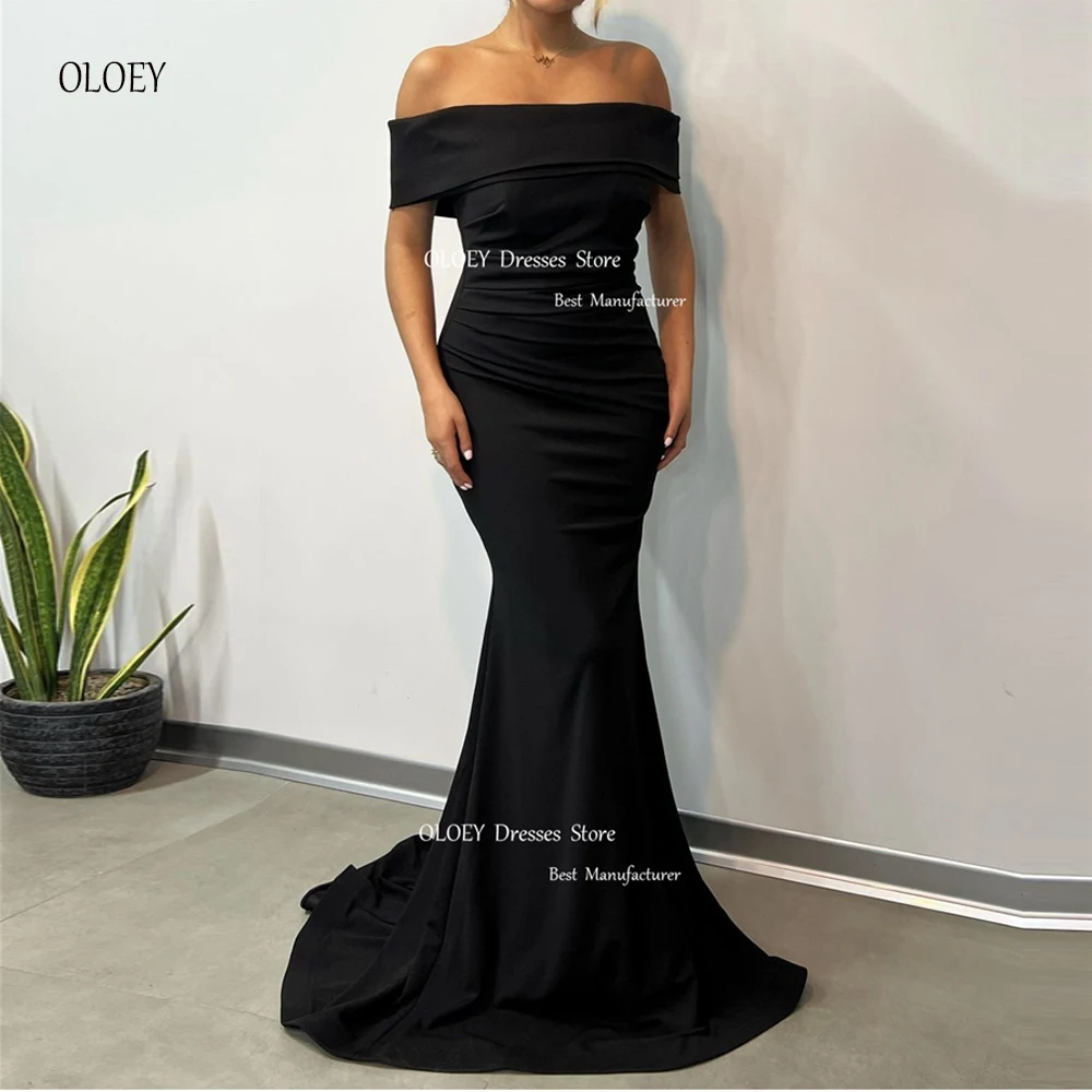 

OLOEY Elegant Maxi Evening Dresses Strapless With Jacket Arabic Women Prom Gowns Occasion Fashion Formal Party Dress