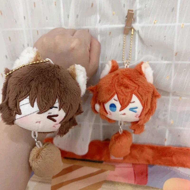 

Anime Bungou Stray Dogs Kawaii Cosplay Wrist Strap Dazai Osamu Nakahara Chuya Plush Dango Bracelet Decor Collection Props Gifts