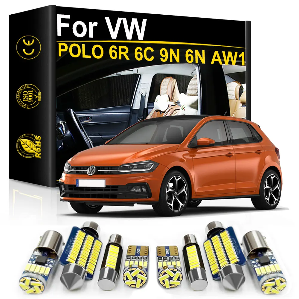 For VW POLO 6 5 4 3 6R 6C 9N 6N AW1 MK6 MK5 MK4 MK3 2004 2005 2006 2007  2015 2017 2018 Accessories Car Interior Light LED Canbus - AliExpress