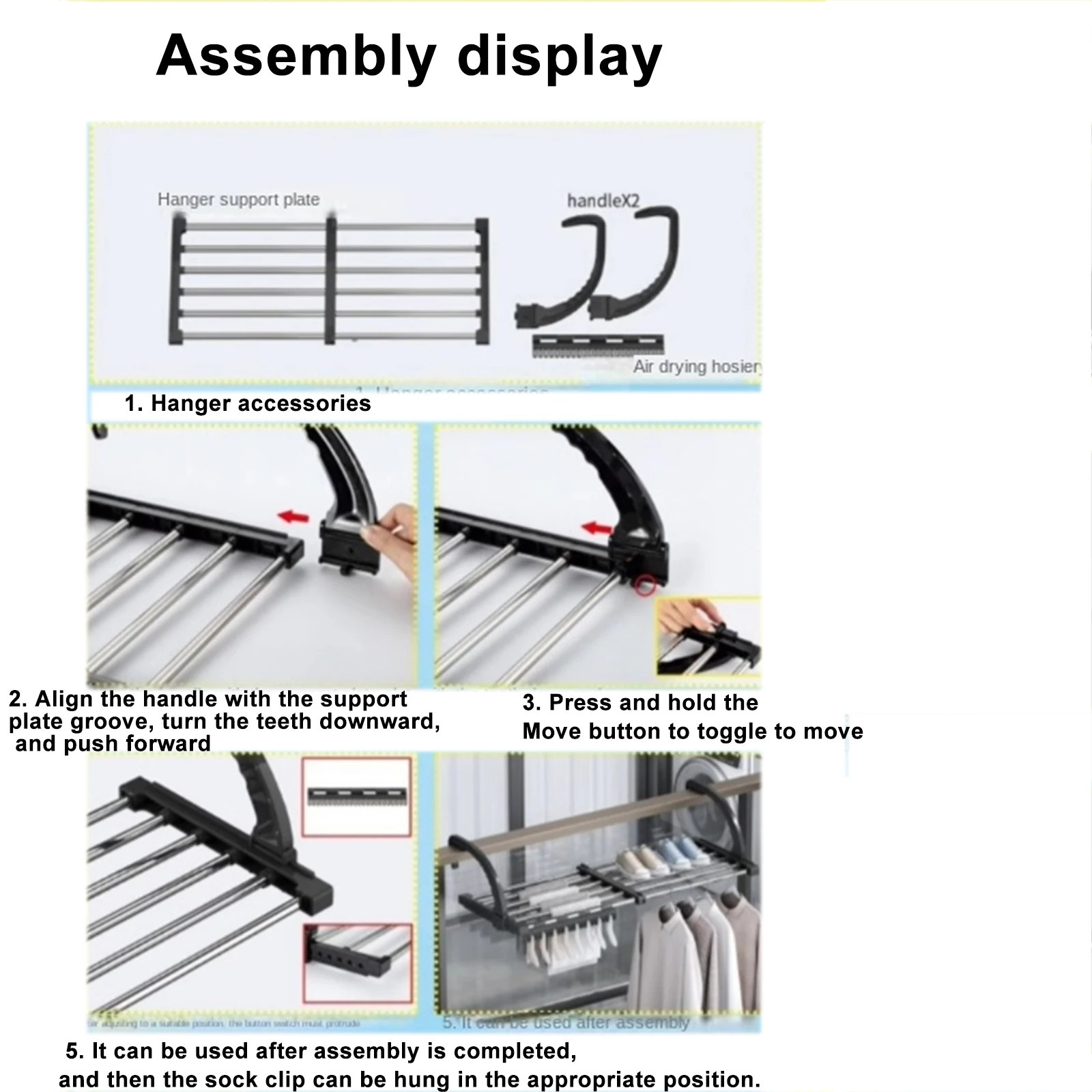 Description Picture 2 of itemStainless Steel Balcony Drying Shoe Rack Folding Window Diaper Drying Rack Laundry Clothes Dryer Portable Towel Storage Rack