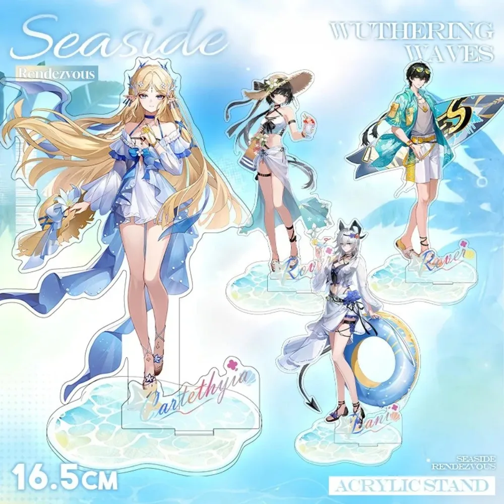 애니메이션 Wuthering Waves Cartethyia Zani Encounter 시리즈 샌드위치 더블 인서션 스탠딩 사인 모델 플라크 데스크탑 장식