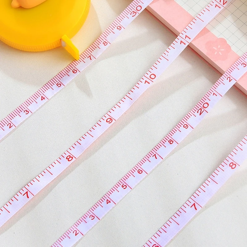 Mini Cartoon Tape Measure Retractable 60-Inch/1.5Meter Soft Tape Measure for Tailor Sewing Craft Cloth tape measure