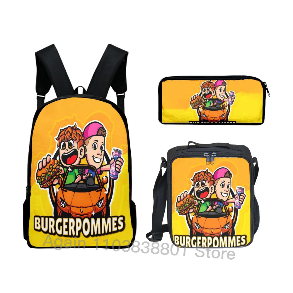 icrimax Merch  3pcs/Set School bag, lunch bag, pencil case school bags for girls school bags for boys men's children's backpack 5