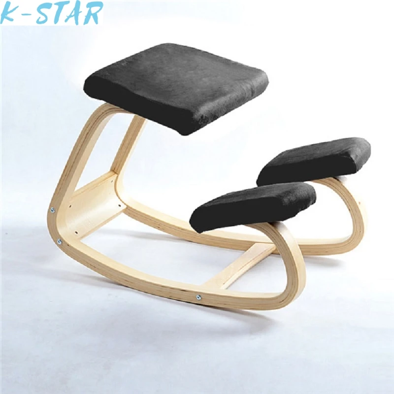 Original Ergonomic Kneeling Chair Stool Home Office Furniture Ergonomic Rocking Wooden Kneeling Computer Posture Chair office chair