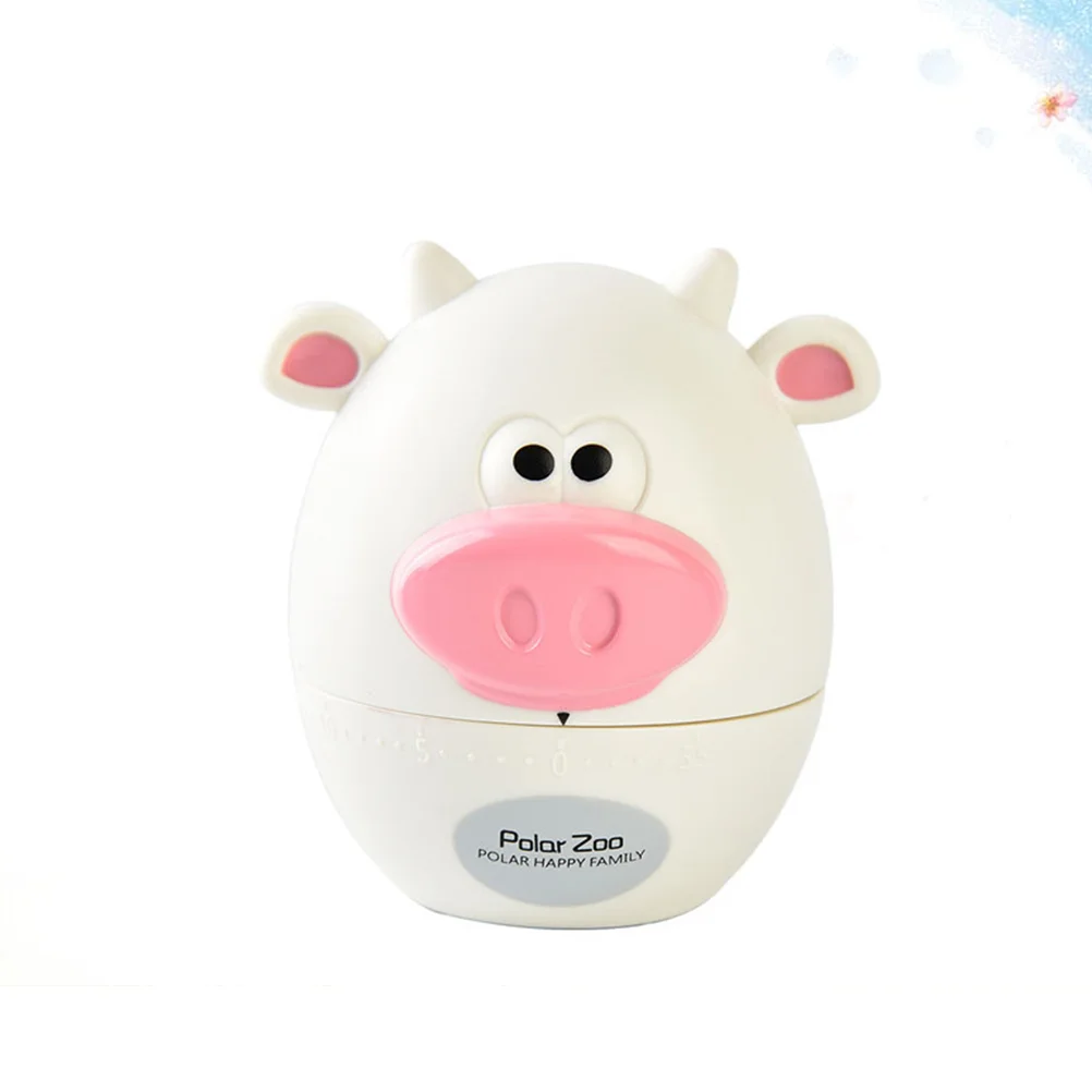 and Simple Cow Shsped Cartoon Kitchen Mechanical Timer for Kitchen Restaurant Cooking Timer Kitchen Timer