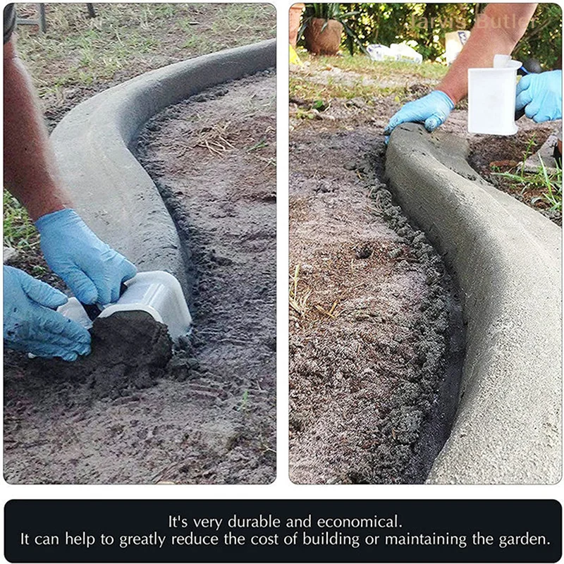 

Пластиковый бетонный шпатель для моделирования почвы «сделай сам», фиксирующий Зажим, форма для садового пола, инструмент для самодельного ландшафтного края