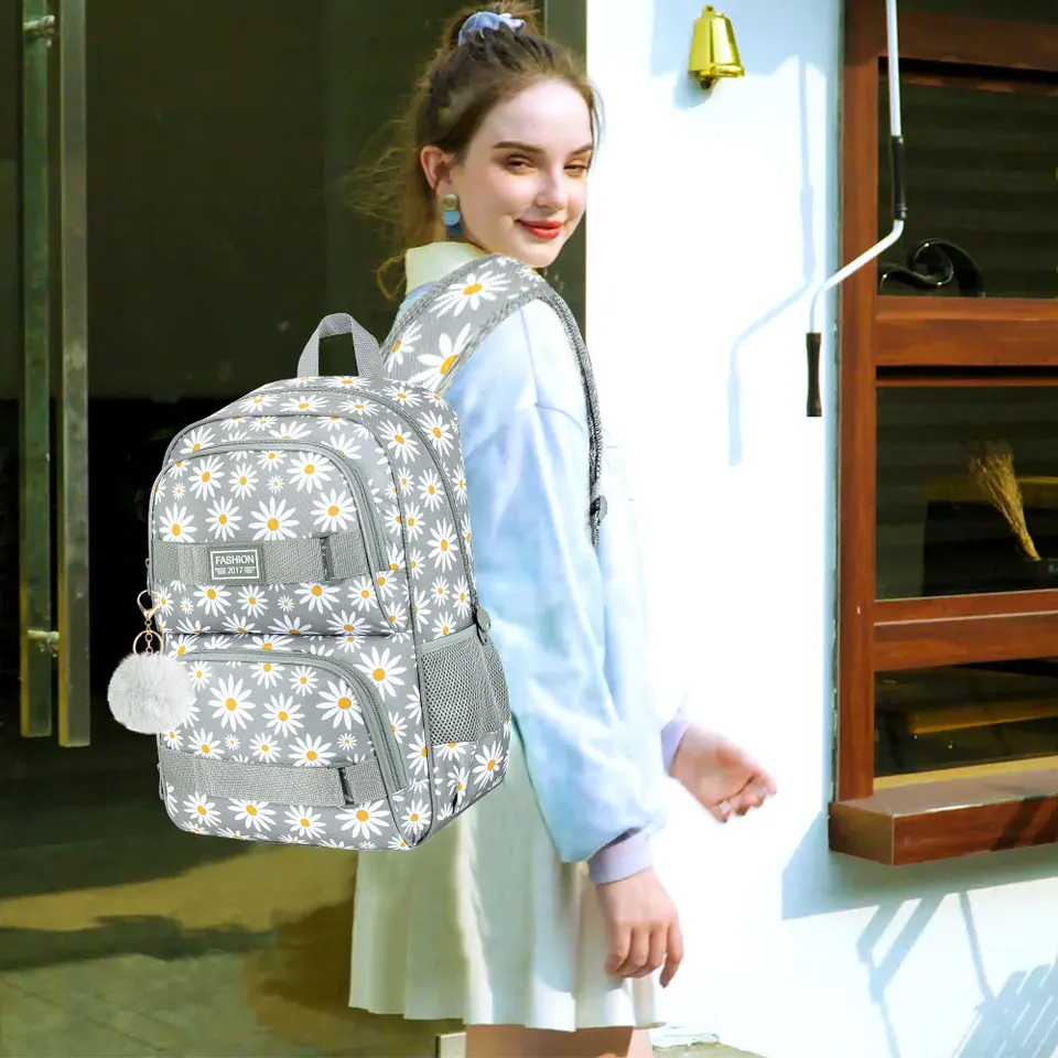 Cute Backpacks With Lunchbox That Comes With A Water Bottle Blue - Shop