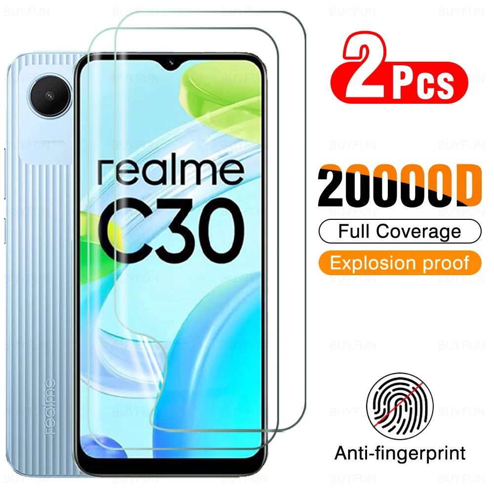 Гидрогелевая пленка с полным покрытием для Realme C30s RMX3690, не стекло для защиты экрана Realmy C30 RMX3581 RealmeC30s C 30 S 30C 4G, 2 шт.