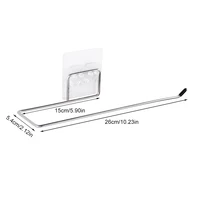 Kitchen Tissue Holder Hanging Toilet Roll Paper Towel Holder Rack Home Bathroom Cabinet Door Hook Holder Organizer 6