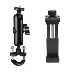 Universal Motorcycle & Bike Phone Mount Holder (Black)