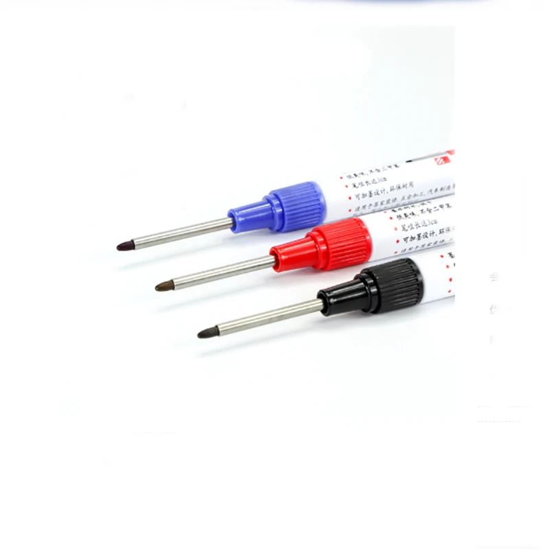 

Long Tip Marker Porcelain Bathroom Wood Furniture Metal Marker Red Black Oil Pen DIY Making Marker Tool