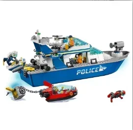 IN stock Deep Sea Exploration 60368 60266 Urban Ocean Reconnaissance Ship Building Block Bricks Toys for Kids Gift