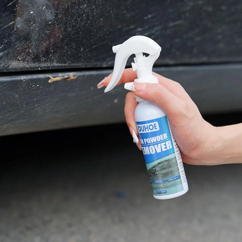 

100ml Car Rust Remover Spray Metal Paint Cleaner Maintenance Cleaning Car Remover Supplies Powder Car Iron Spray Rus L0J3