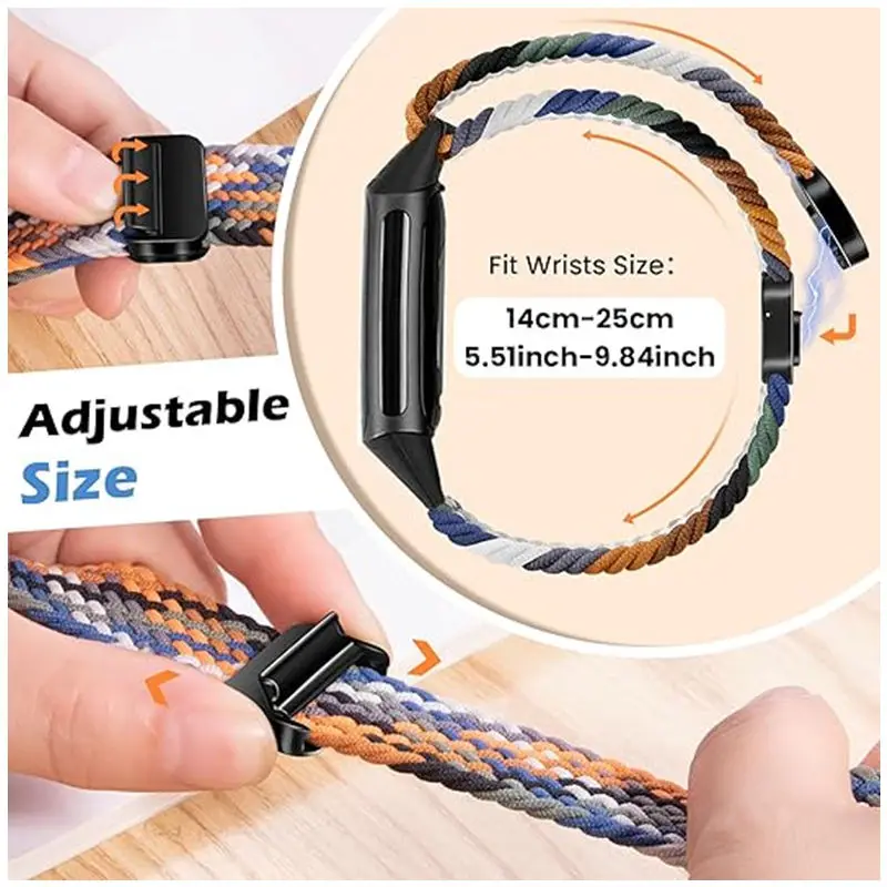 Nylon Woven Strap Set - Adjustable Replacement Wristbands