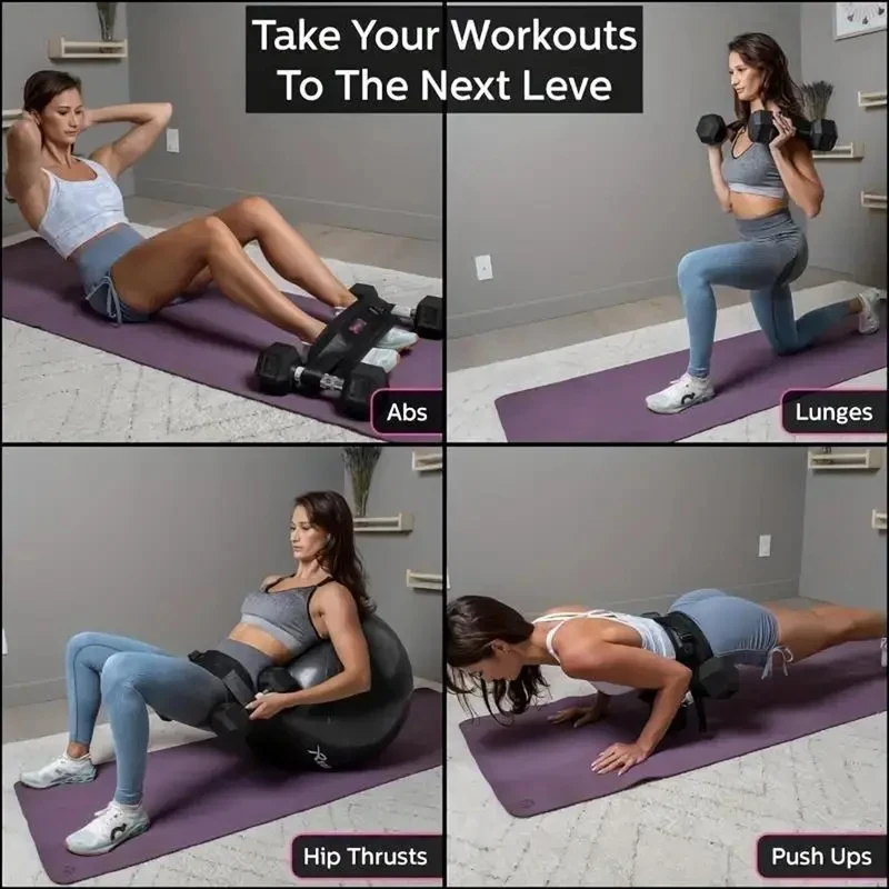 Adjustable Weighted Waist Belt, for Home Workouts,