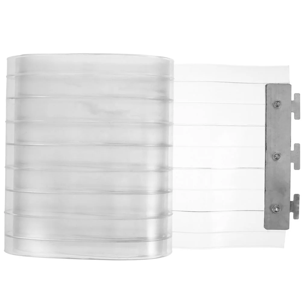 2 Pcs Clear Plastic Door Curtain Transparent Strips Insulated Thermal Barrier Walk In Freezer Curtains Doorway Entrance Gate