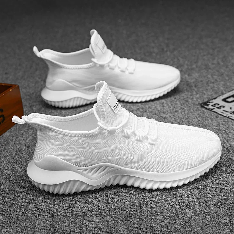 Men Running Shoes Outdoor Men Sneakers for Hiking Breathable Lightweight Mesh Casual Shoes Cushioned Lace Up Plus Size 39-46