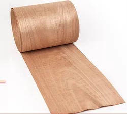 Pure Natural Red Walnut Thick Wood Veneer Skin L:2.5meters Width:35cm thickness:0.5mm