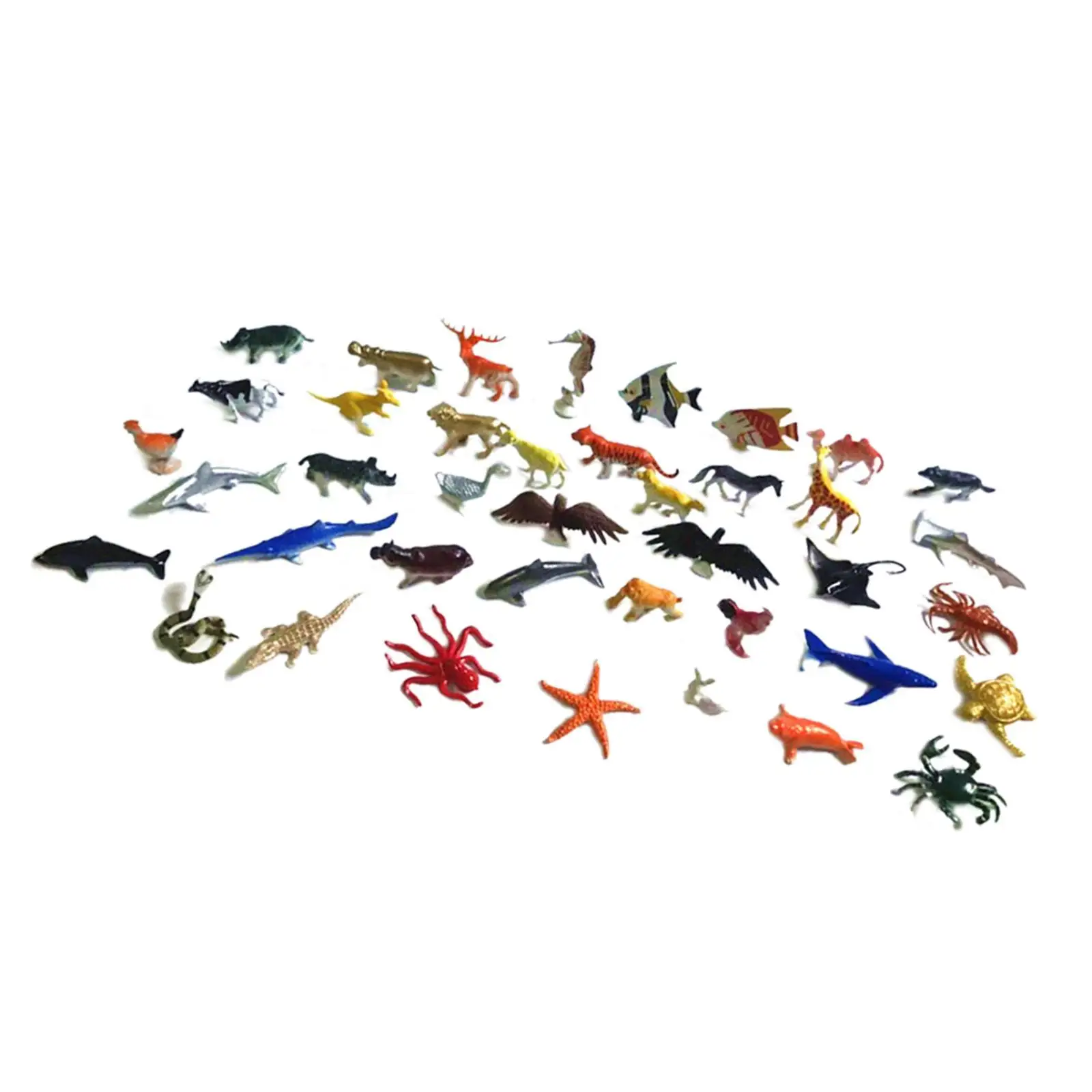 40x Animal Figures Animal Playset Holiday Present Realistic Party Favors