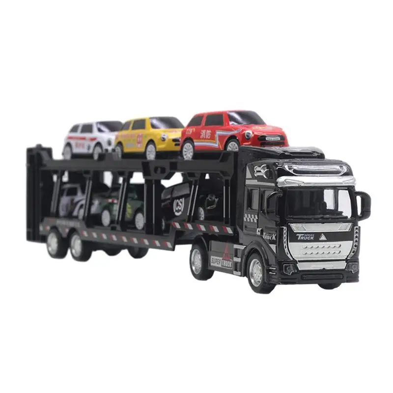 

Автомобиль, Двухуровневая съемная металлическая игрушка с 6 автомобилями, ударопрочная игрушка без аккумулятора, игрушки для автомобиля