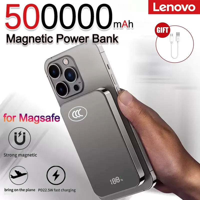 Magnetische powerbank 50000mah draadloze oplader voor telefoon_voghion.com