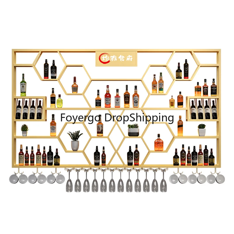 Wall Mounted Mini Wine Rack Display Cabinet Bar Liquor Wine Cabinet for Living Room Beverage Vitrinas 장식장 Garden Furniture Sets