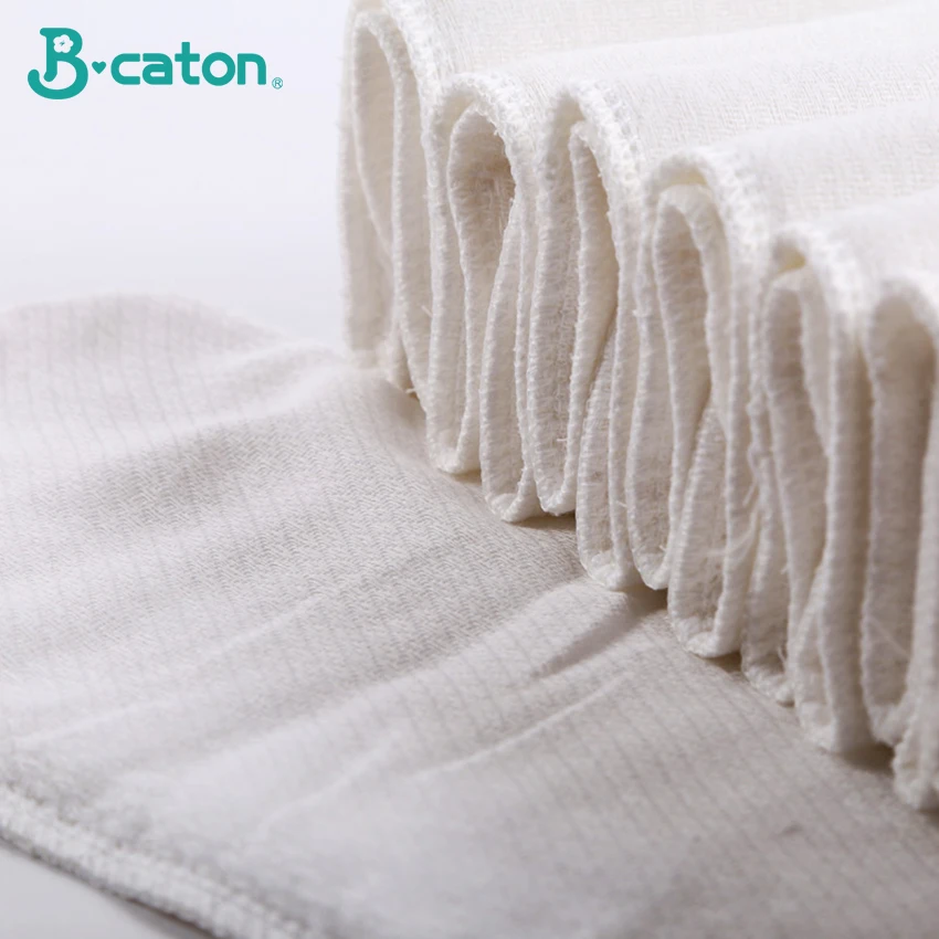 10PCS Baby Reusable Diaper Washable Ecological Diapers 6-layer Cloth Nappies for Children Breathable Absorbent Cotton Thickening
