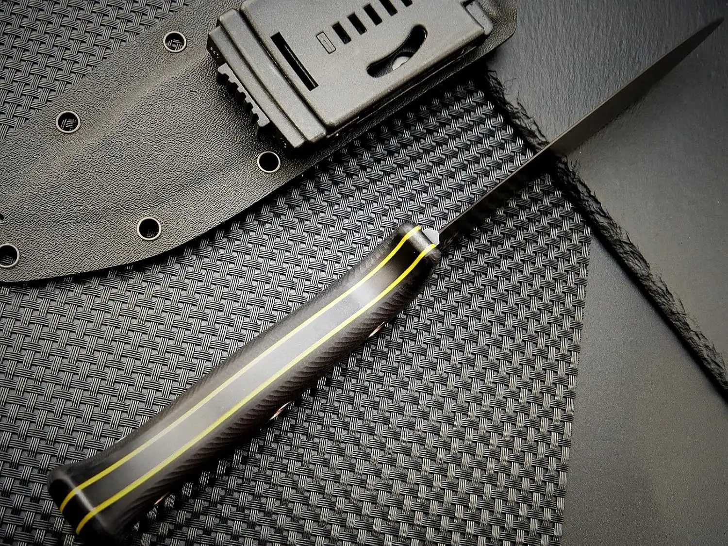 Sitivien ST12 Fixed Straight Knife DC53 Brushed Steel Blade G10 Handle Full Tang EDC Blade  Knife for Outdoors Camping Hunting 6
