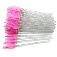 Eyelashes Makeup Brush Diamond Handle Crystal Mascara Wands Eyelash Extension Tool Supplies Applicator Spoolers 2