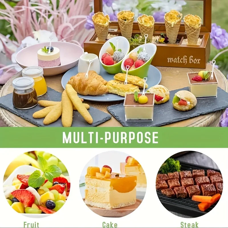 100pcs Heart-Shaped Disposable Forks Party Disposable Tableware