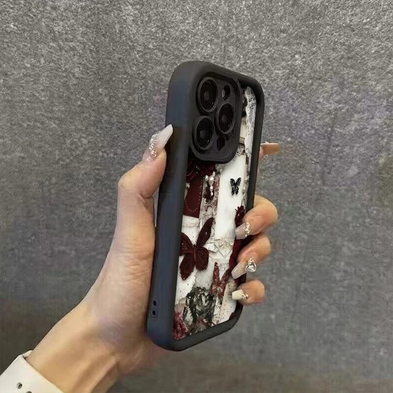 Vintage Palace Style Butterfly TPU Phone Case Cover