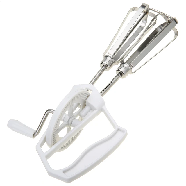 Manual Hand Mixer Egg Beater Easy Operation Hand Crank Stainless Steel for  Kitchen - AliExpress