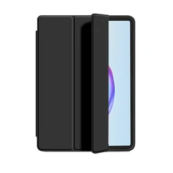 Slim Tablet Case with Soft TPU Back and Auto Sleep/Wake for Tecno MegaPad Pro (Black)