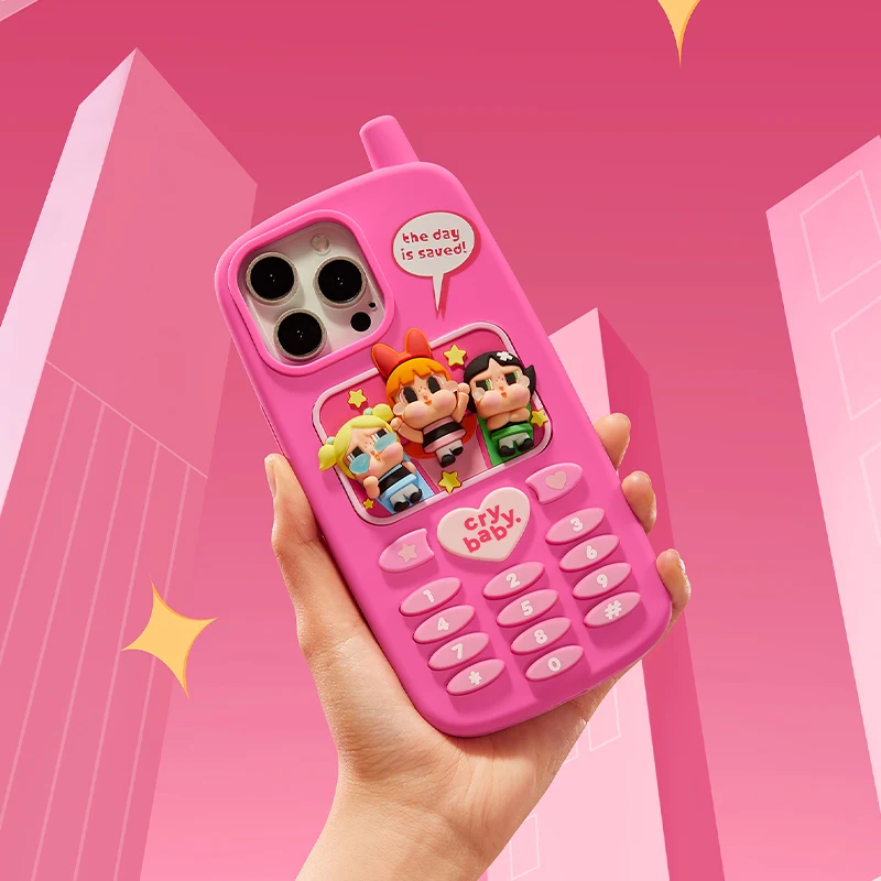 POP MART パワーパフガールズ ディスプレイケース CRYBABY × パワーパフ ガールズ シリーズ ディスプレイボックス