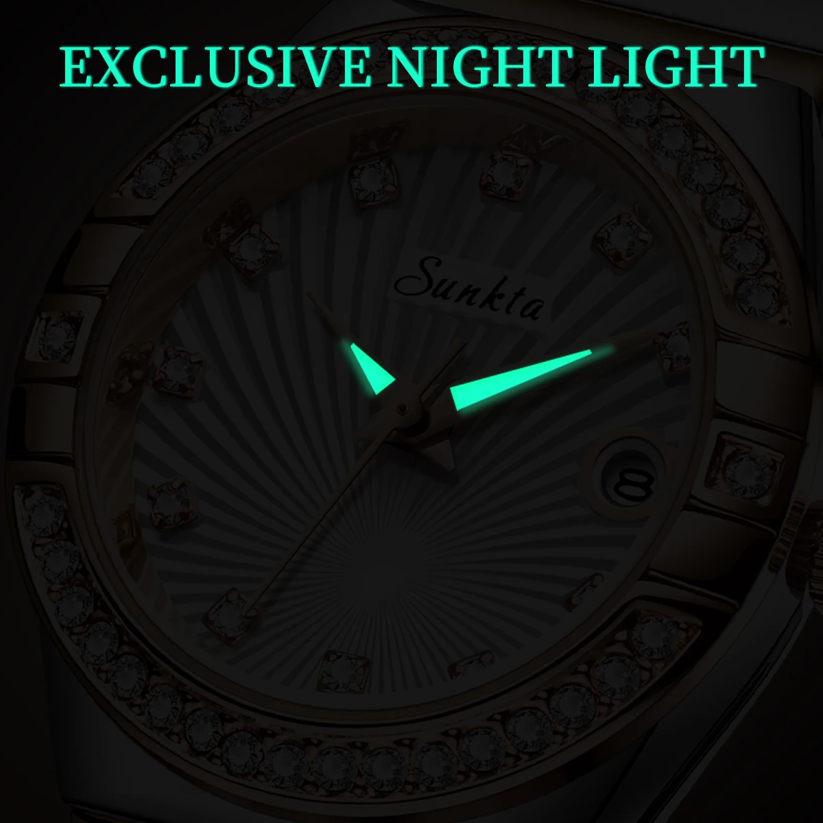 Ladies Watches LIGE Elegant Fashion Quartz Woman Watch Luxury Diamond Stainless Waterproof Luminous Casual Simple Calendar Clock 4
