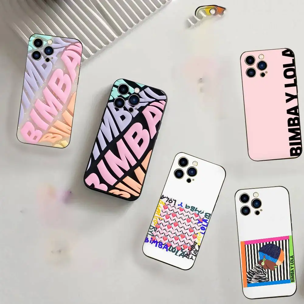 ファッション B-Bimba Y LolaS ロゴ入り iPhone 17 16 15 14 13 ファッション B-Bimba Y LolaS ロゴ入り iPhone 17 16 15 14 13