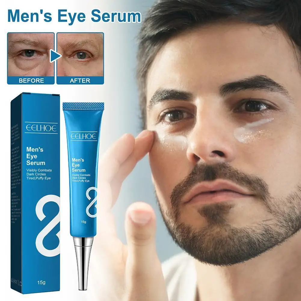 

15g Men's Eye Essence Fade Fine Lines Anti Wrinkle Eye Puffiness Circles Firmness Remove Moisturizing Bags Dark Care Eye L7E1