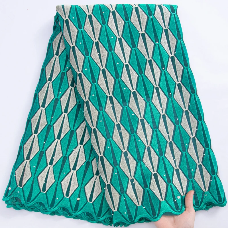

African Dry Lace Cotton Fabric 2023 High Quality Swiss Voile Lace In Switzerland Nigeria Lace Fabric For Wedding Dress Y3087