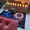 Mystical Colorful Sun and Moon Tarot Card Tablecloth Divination Altar Cloth Tarot Mat Witchcraft Astrology Oracle Cards Pads 4