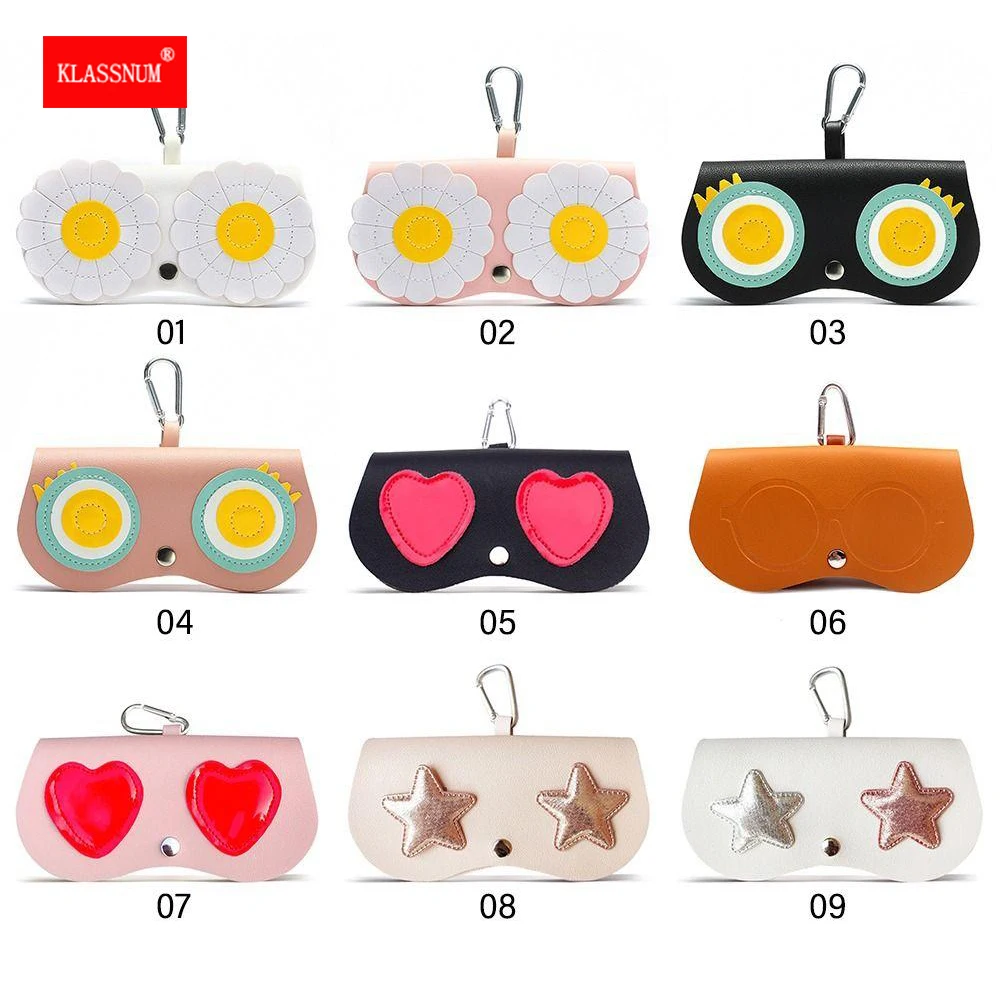 

High Quality Portable Glasses Case PU Leather Snap Sun Glasses Bag Sun Glasses Bag Eyewear Case Cute Sunglasses Protection Bags
