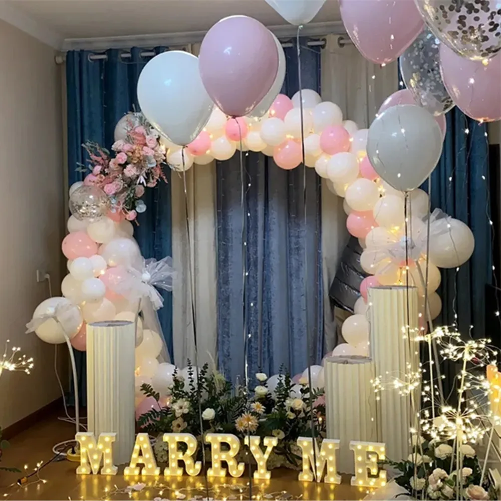 Wedding Iron Ring Arch Decoration Birthday Party Decorative Backdrop Balloon Support Kit Baby Shower Decor Festive Party Props